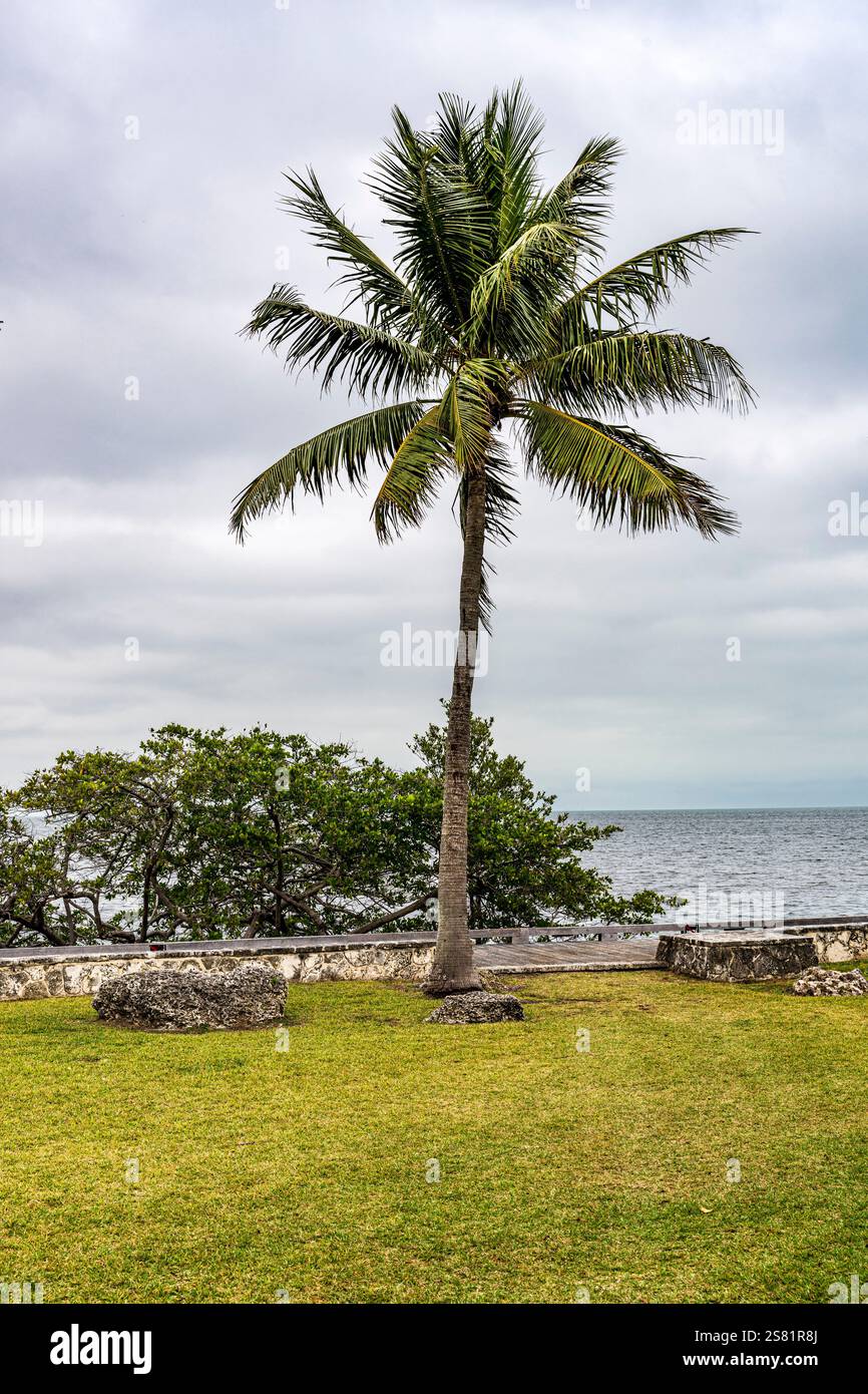 Blick auf den Biscayne Bay National Park vom Visitors Center im Januar Stockfoto