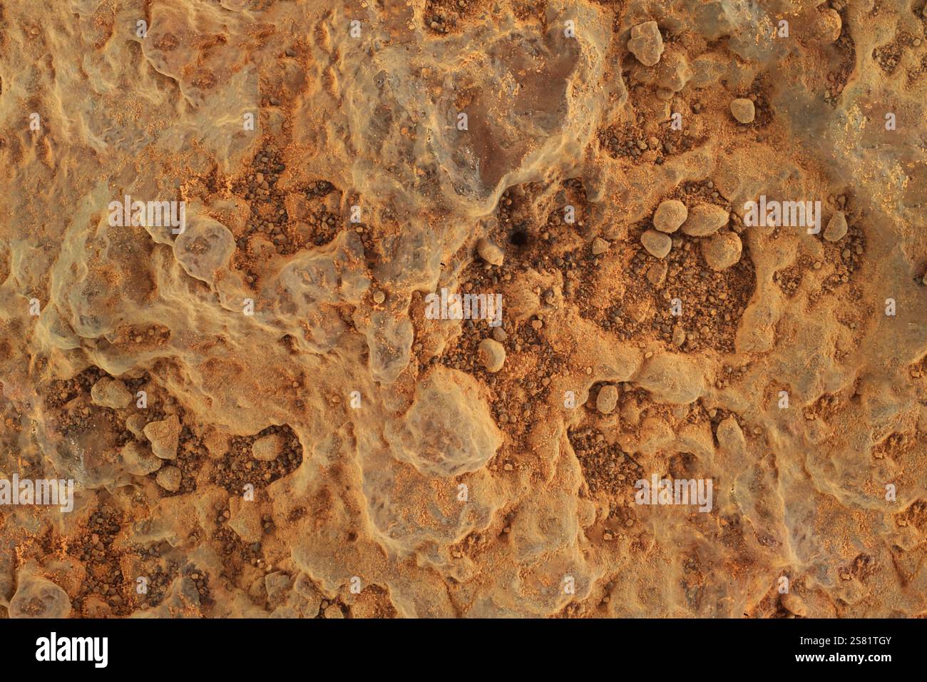 Oberfläche des Planeten Mars, Textur. Elemente dieses Bildes, bereitgestellt von der NASA. Hochwertige Fotos Stockfoto