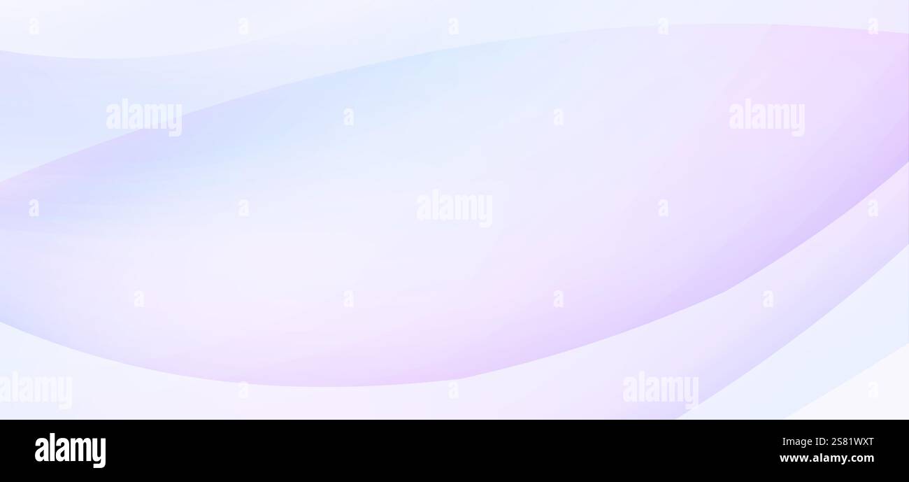 Minimaler abstrakter Hintergrund mit lavendelblauen und hellvioletten abgerundeten, durchscheinenden Formen. Einfaches Rastergrafik-Muster Stockfoto