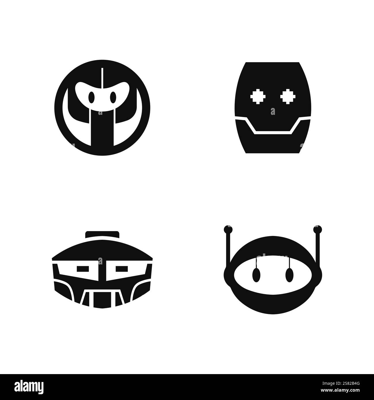 Roboter Symbol Vektor illustration Design Stock Vektor