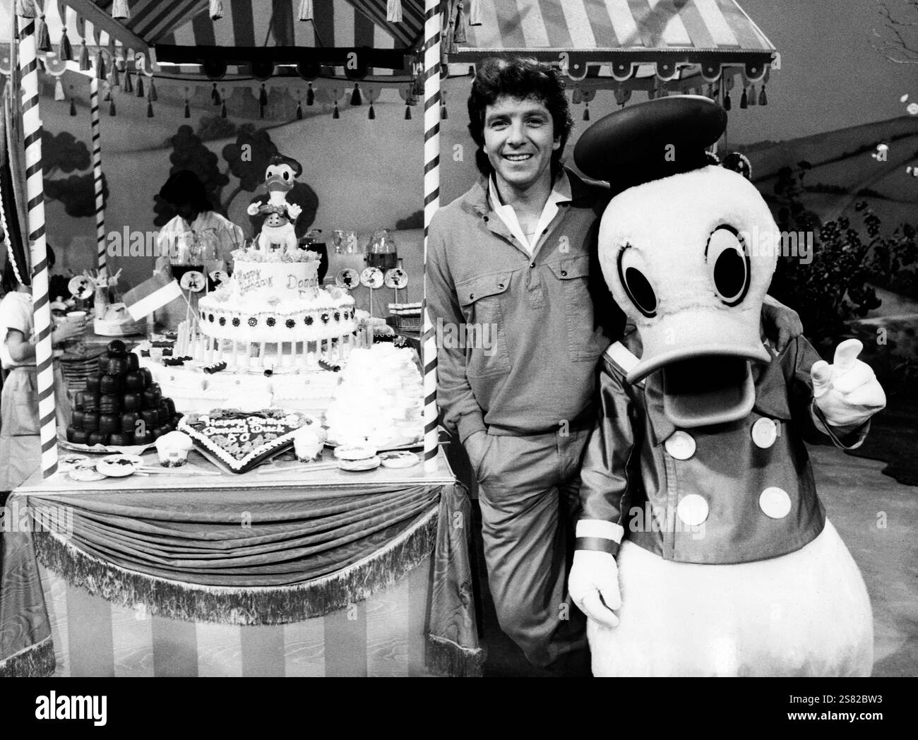 Zeigen Sie Zum Geburtstag von Donald Duck, Deutschland 1984, Moderator: Michael Schanze. Stockfoto