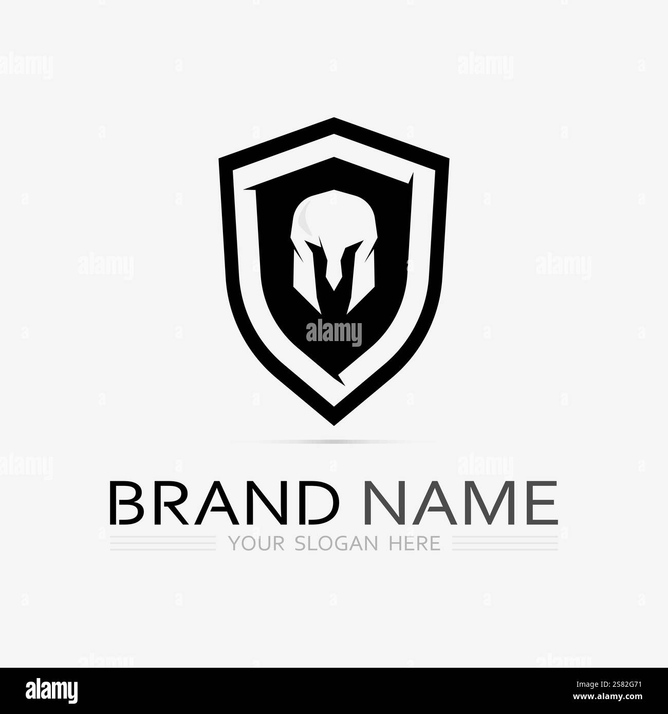 Schild Logo Design Vektor, Schild Emblem Logo Vorlage, Logosymbol Symbol-Vektor Stock Vektor