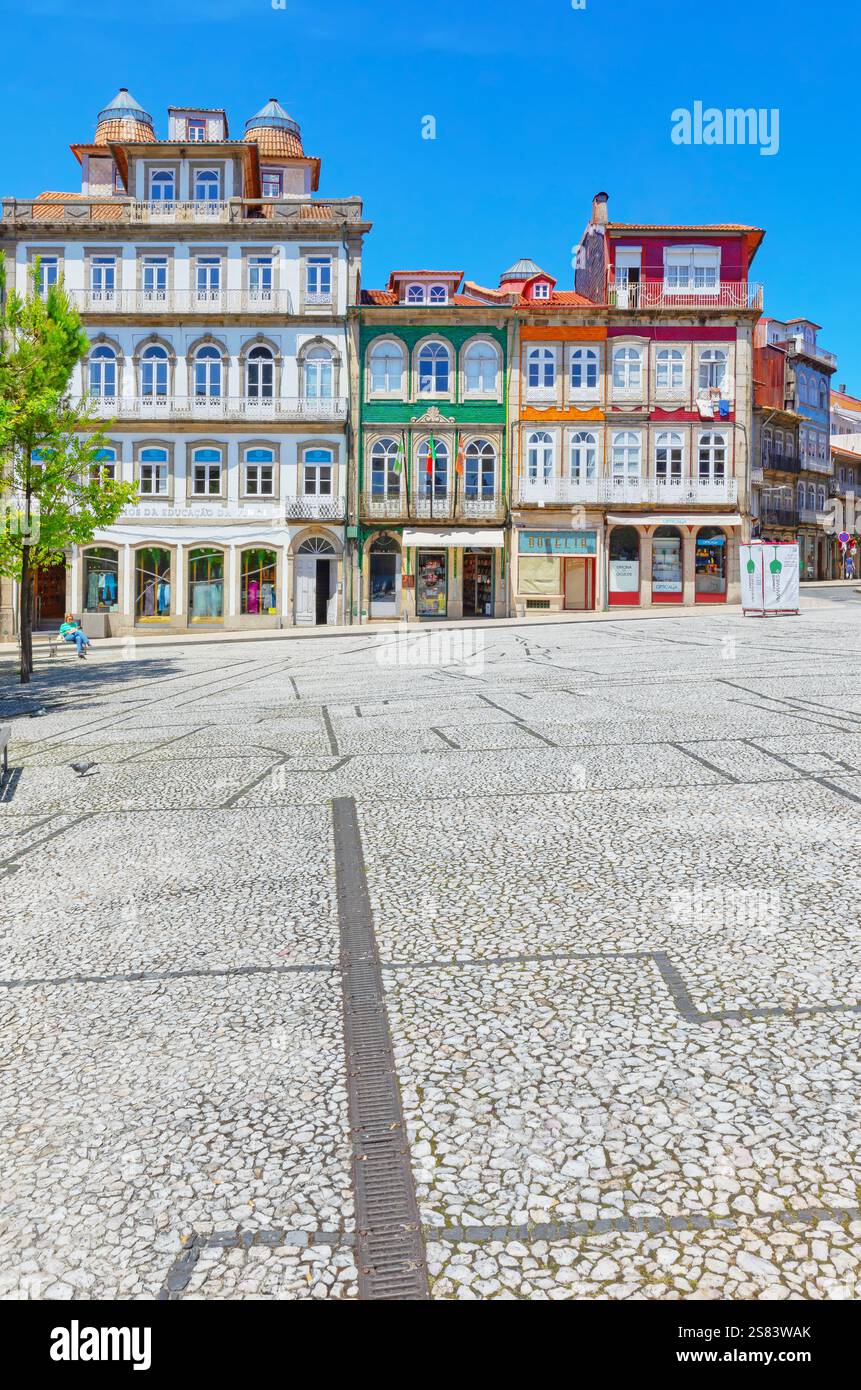 Toural Square, Guimaraes, Region Minho, Portugal Stockfoto