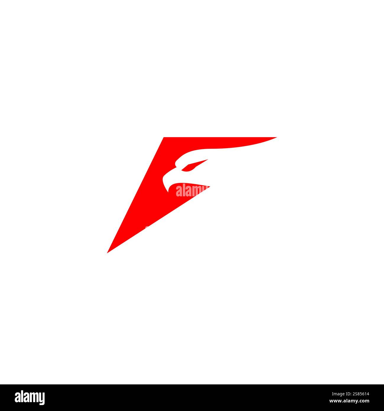 Vektorillustration Letter F Eagle Logo Stock Vektor