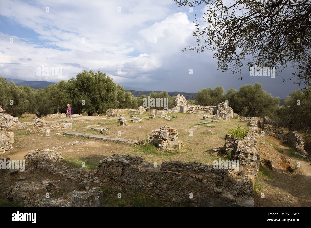 Sparta, antike Ruinen, archäologische Stätte, Laconien, Peloponnes, Griechenland, Europa Stockfoto