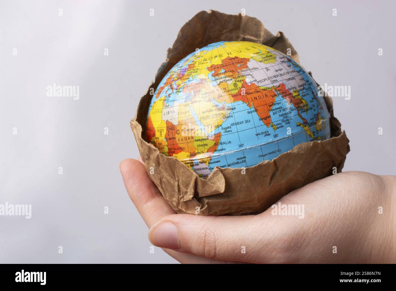 Globale Quarantäne bei Virusausbruch., Pandemie. Gesundheitsrisiko, Quarantänevirus Stockfoto