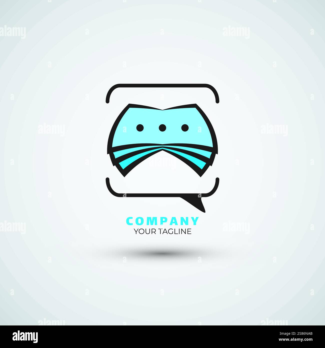 Design-Vorlage für Studienausbildung und Buch-Logo Stock Vektor
