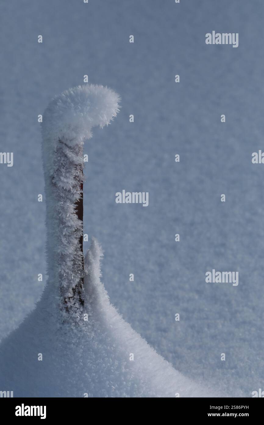 Schnee- und Windskulptur Stockfoto