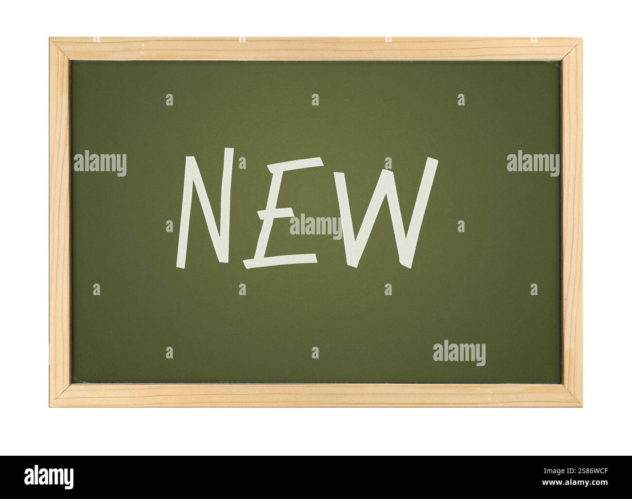 Eine Fotografie eines kleinen Chalk Board neu Stockfoto