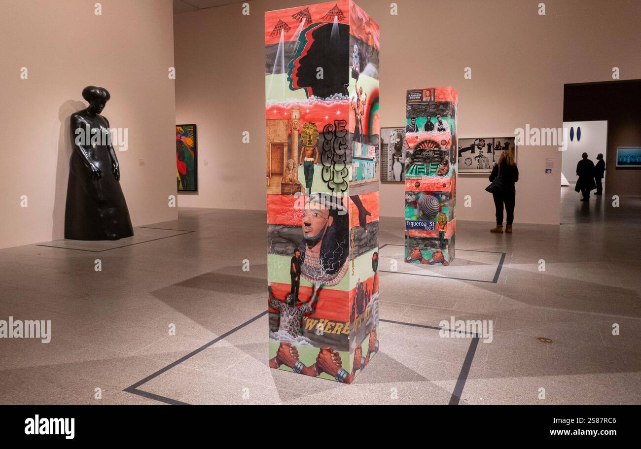 Metropolitan Museum of Art Ausstellung 'Flight into Egypt: Black Artists and Alcient Egypt, 1876--Now, New York City, USA 2025 Stockfoto