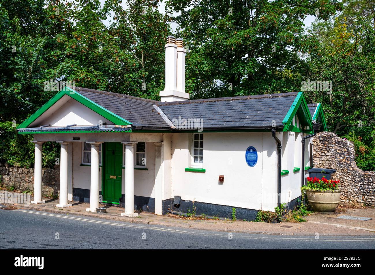 Das Old toll House in der Salcombe Road in Sidmouth wurde 1817 für den Honiton and Sidmouth Turnpike Trust gebaut. Sidmouth, East Devon, England, Großbritannien. Stockfoto