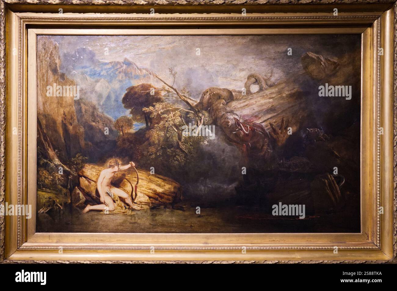 William Turner: Vorbereitende Zeichnungen für das Gemälde Apollo und Python Stockfoto