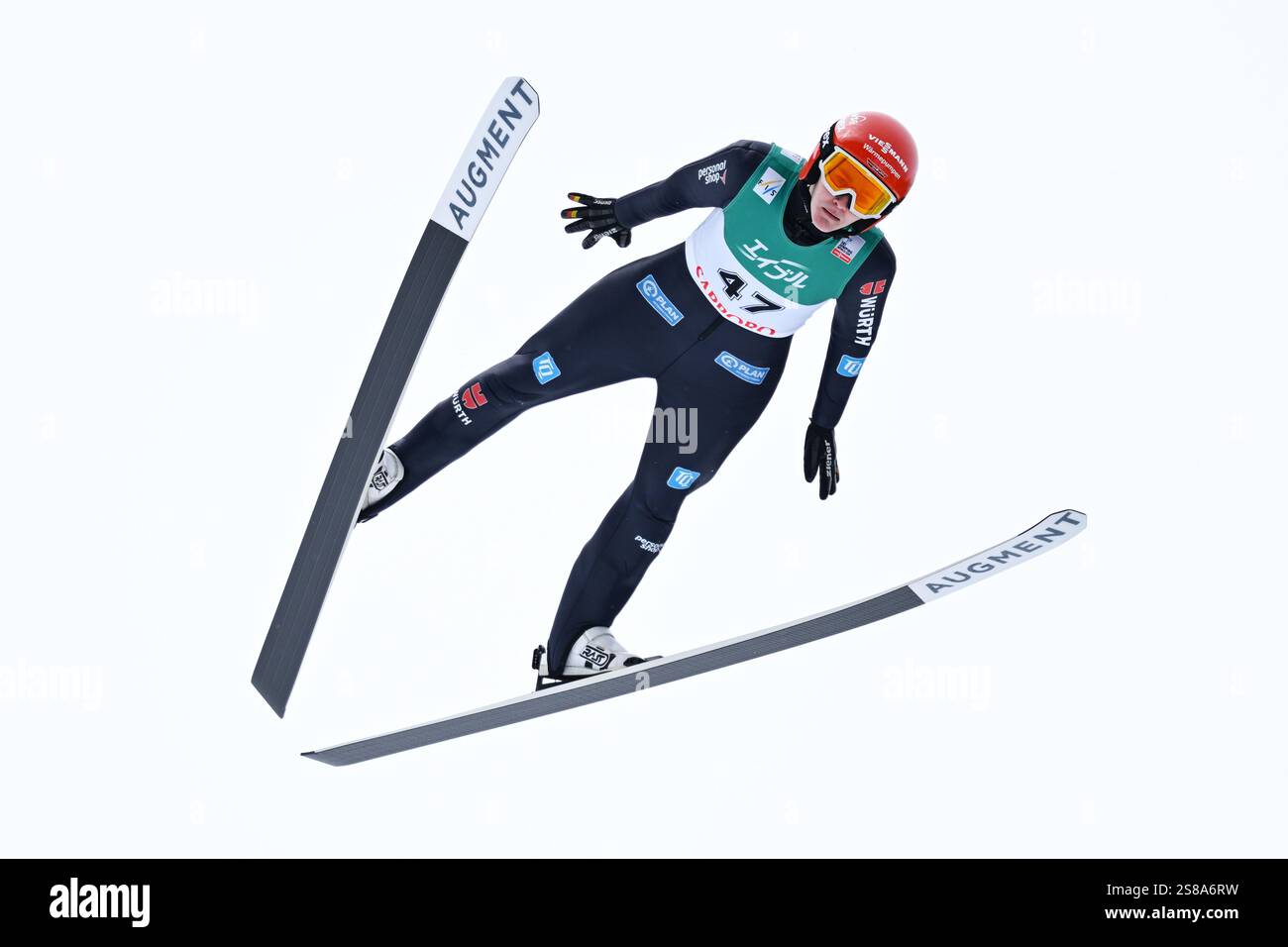 Sapporo, Hokkaido, Japan. Kredit: MATSUO. Januar 2025. Selina Freitag (GER) Skispringen : FIS Skispringen World Cup Frauen's Large Hill Individual im Okurayama Jump Stadium in Sapporo, Hokkaido, Japan. Kredit: MATSUO . K/AFLO SPORT/Alamy Live News Stockfoto