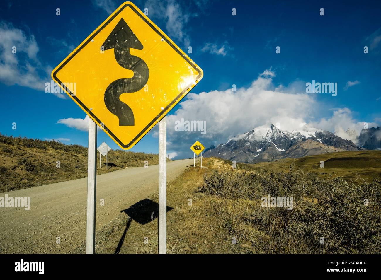 Nationalpark Torres del Paine, National System of Protected Wild Areas, Republik Chile, Patagonien, Südamerika. Stockfoto