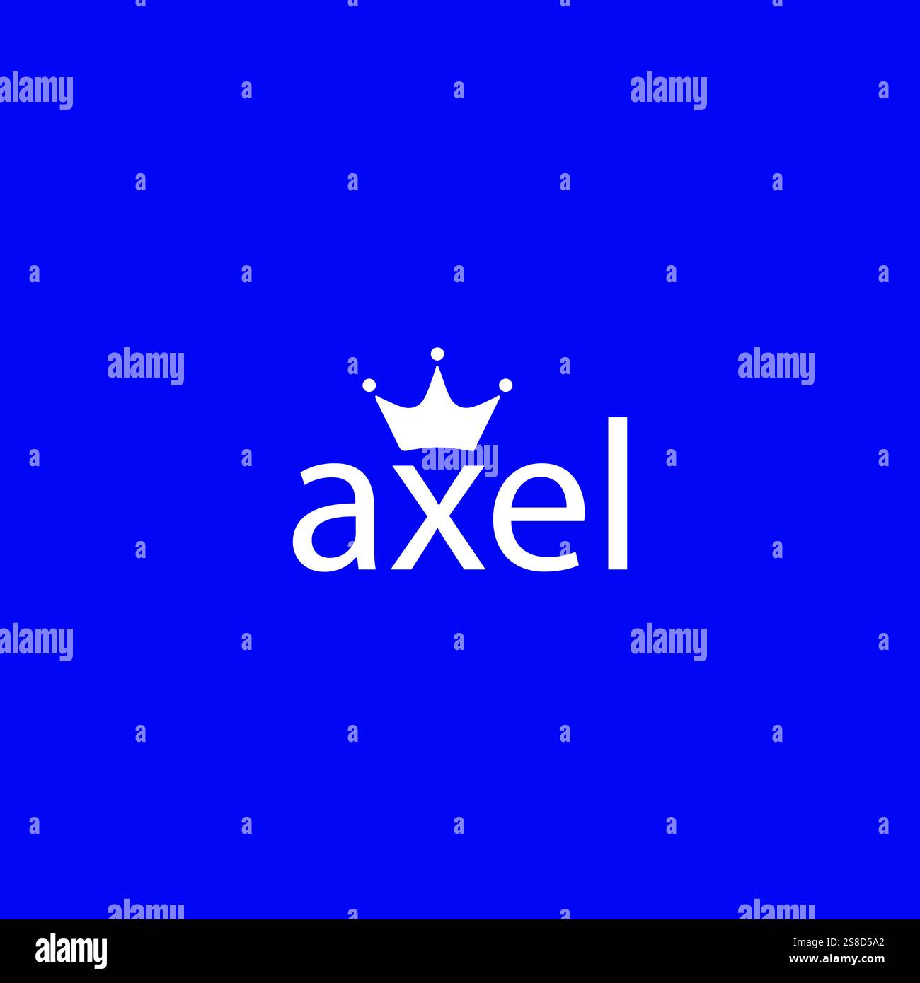 axel-Logo-Vorlagenvektor Stock Vektor