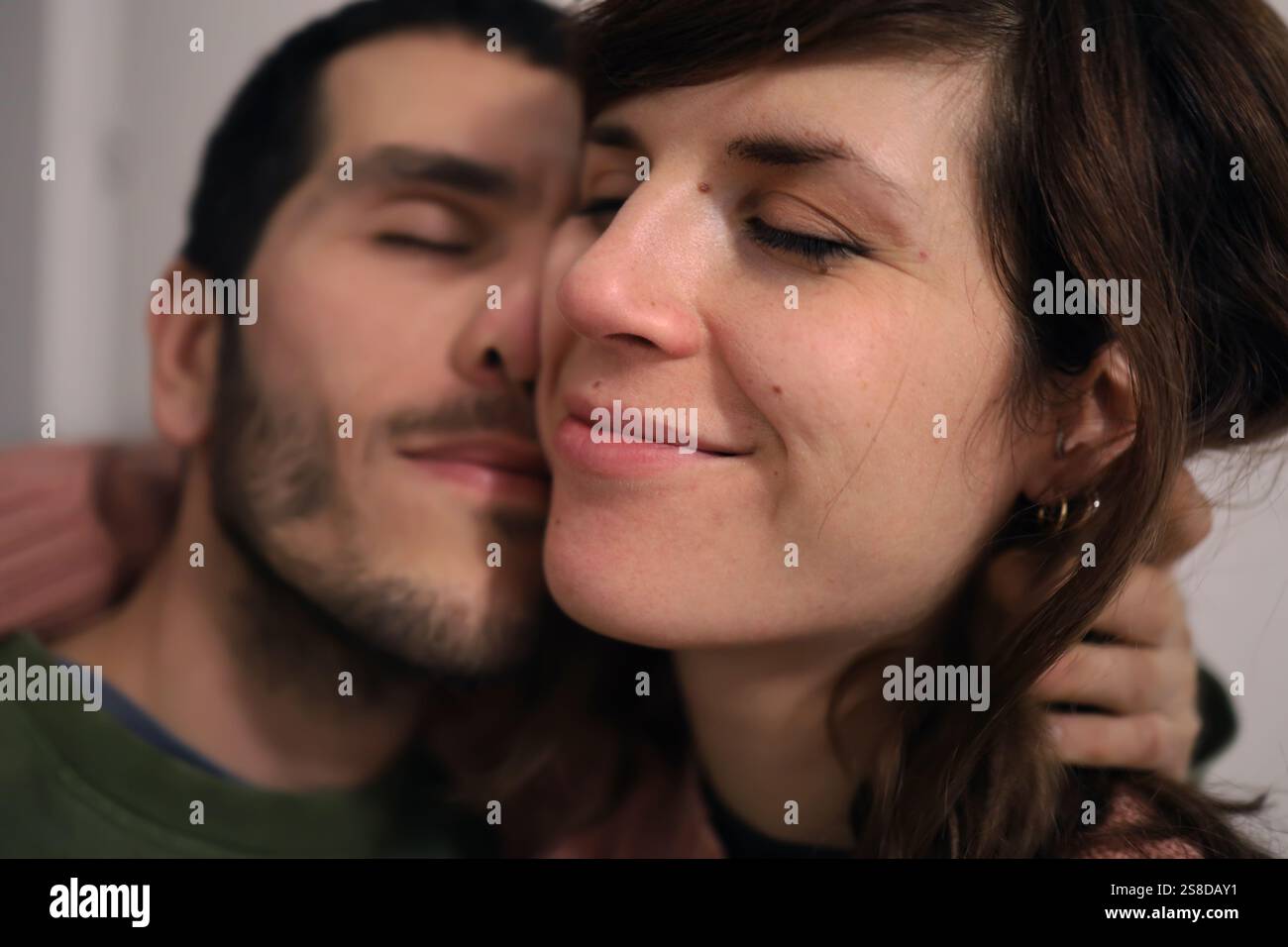 Nahaufnahme eines verliebten Paares Stockfoto