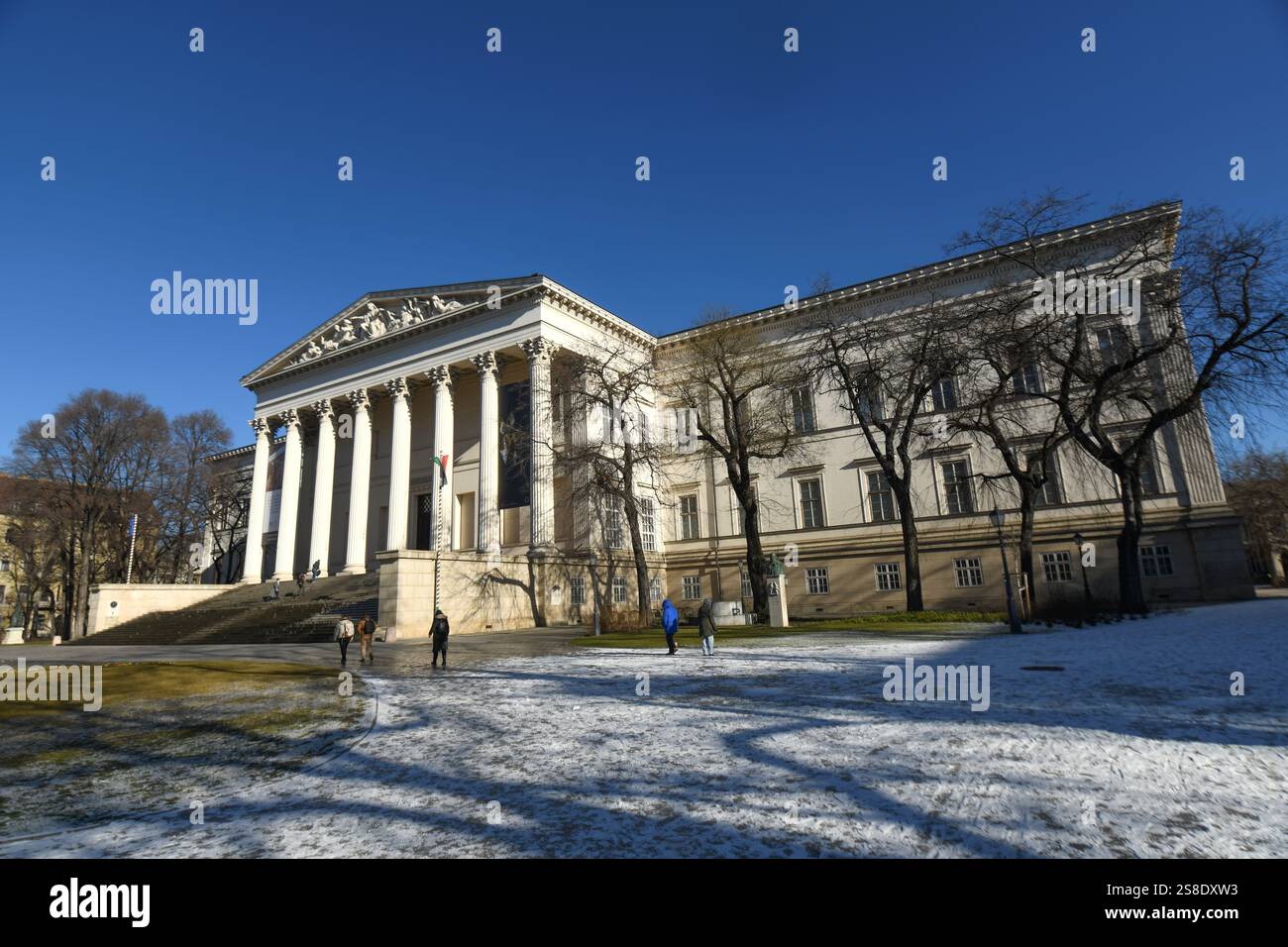 Ungarisches Nationalmuseum. Budapest, Ungarn Stockfoto