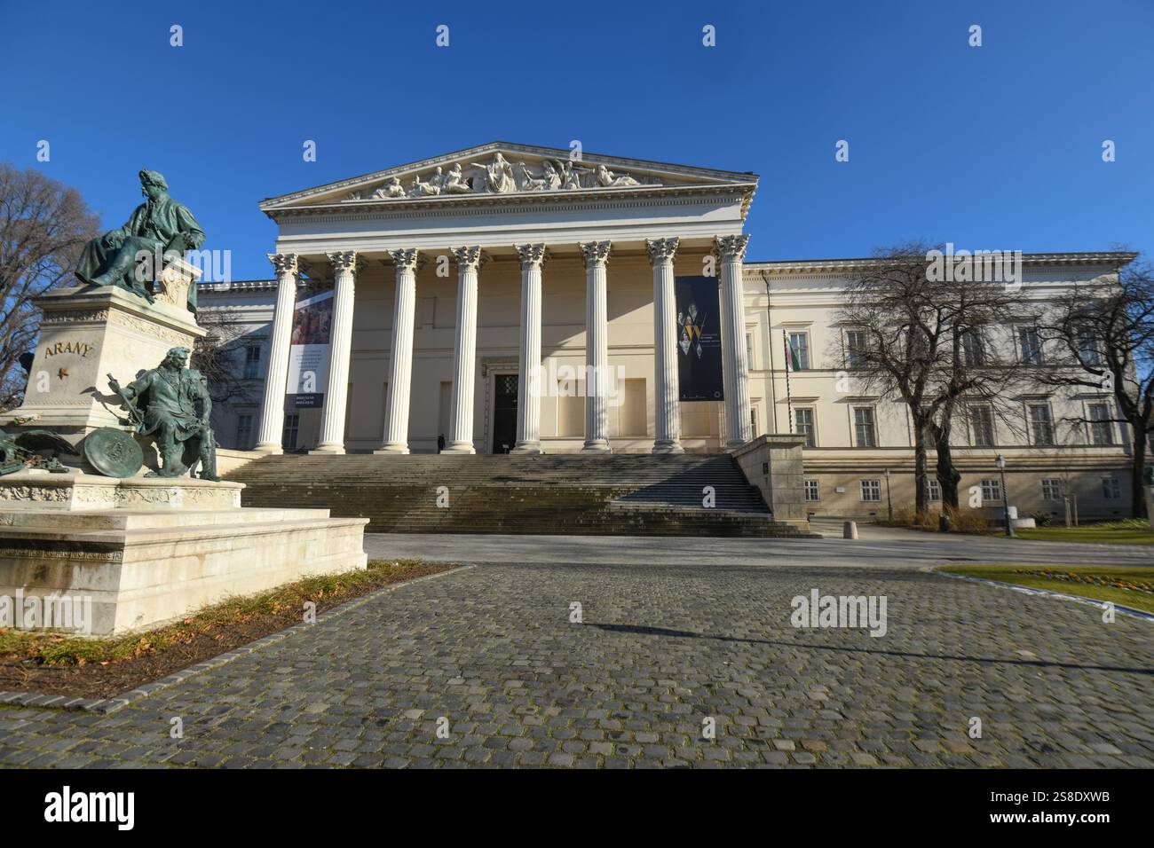 Ungarisches Nationalmuseum. Budapest, Ungarn Stockfoto