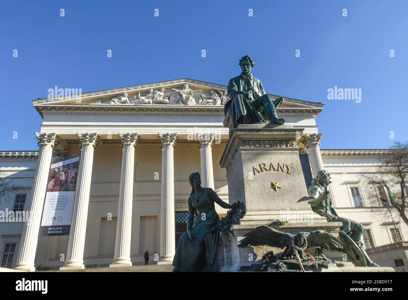 Ungarisches Nationalmuseum. Budapest, Ungarn Stockfoto