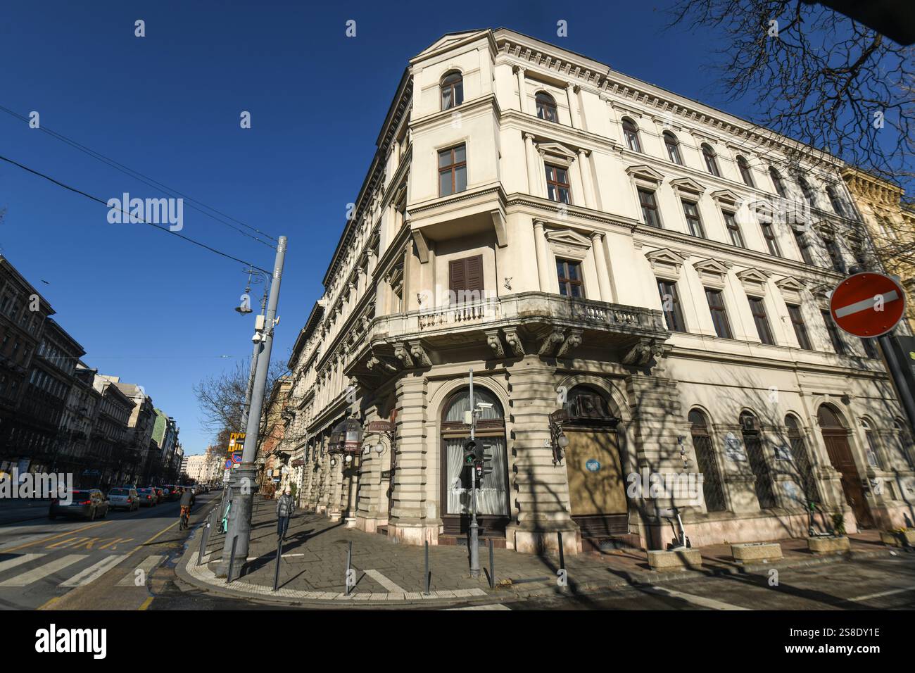 Budapest: Muzeum Boulevard. Ungarn Stockfoto