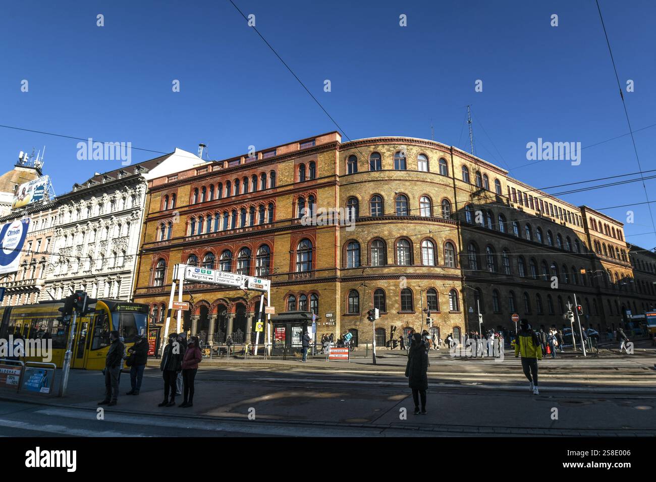 Stadtzentrum von Budapest: Jozsef Boulevard, Ungarn Stockfoto