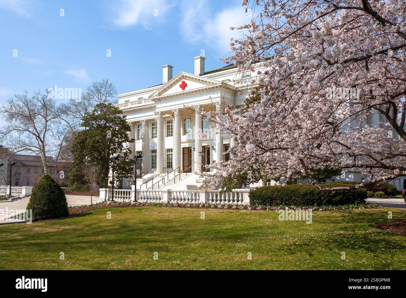 Das amerikanische Hauptquartier des Roten Kreuzes in Washington, D.C. Stockfoto