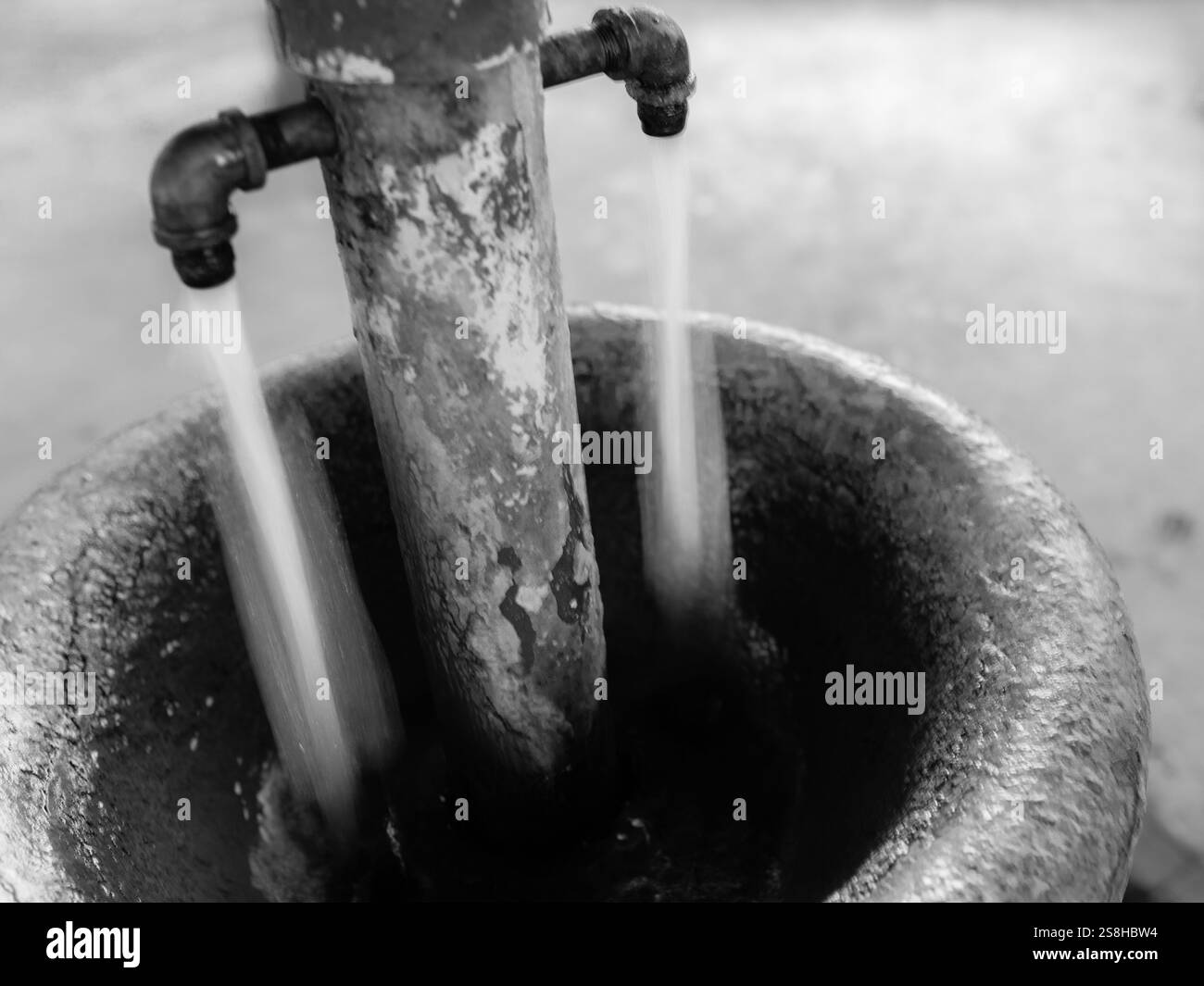 Hawthorne Spring Mineral Healing Water Fountain Saratoga Springs New York Stockfoto