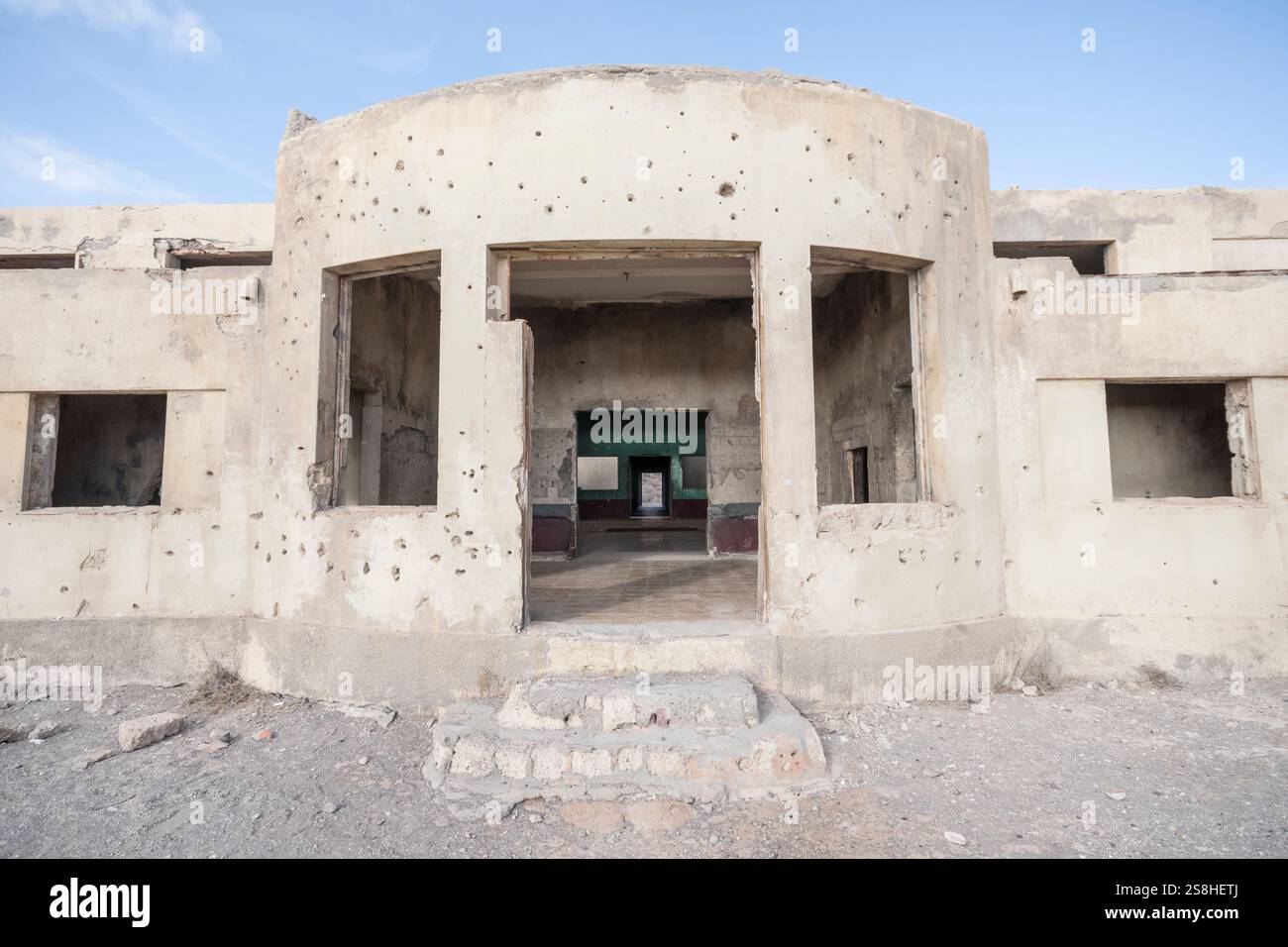 Die verlassenen Ruinen der alten Leprakolonie in Abades Teneriffa, Spanien 08-12-2024. Stockfoto