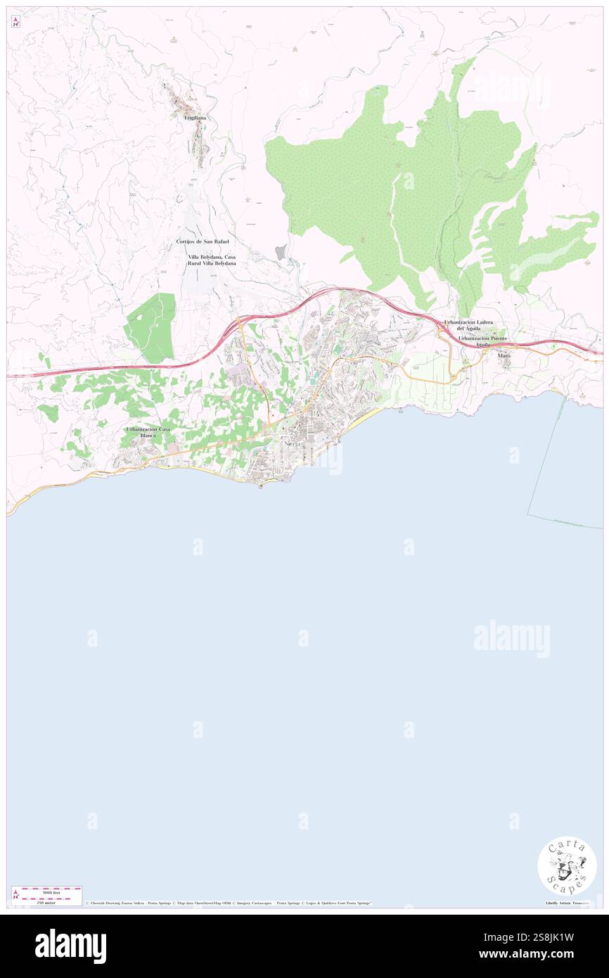 Parroquia El Salvador, Provincia de Málaga, es, Spanien, Andalusien, n 36 44' 41'', S 3 52' 36'', Karte, Cartascapes Map, veröffentlicht 2024. Erkunden Sie Cartascapes, eine Karte, die die vielfältigen Landschaften, Kulturen und Ökosysteme der Erde enthüllt. Reisen Sie durch Zeit und Raum und entdecken Sie die Verflechtungen der Vergangenheit, Gegenwart und Zukunft unseres Planeten. Stockfoto