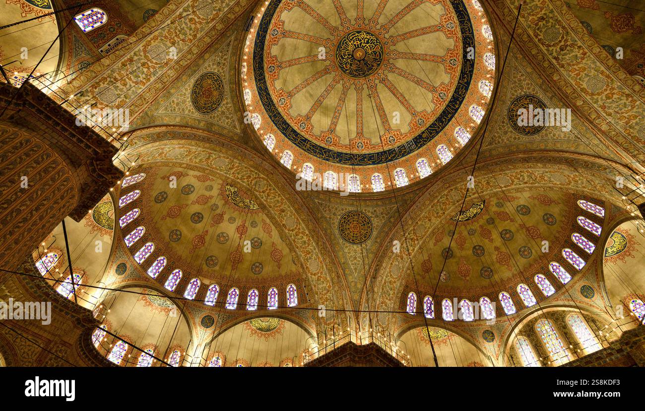 Kuppeln der Sultanahmet Camil Moschee (Blaue Moschee), Türkei Stockfoto