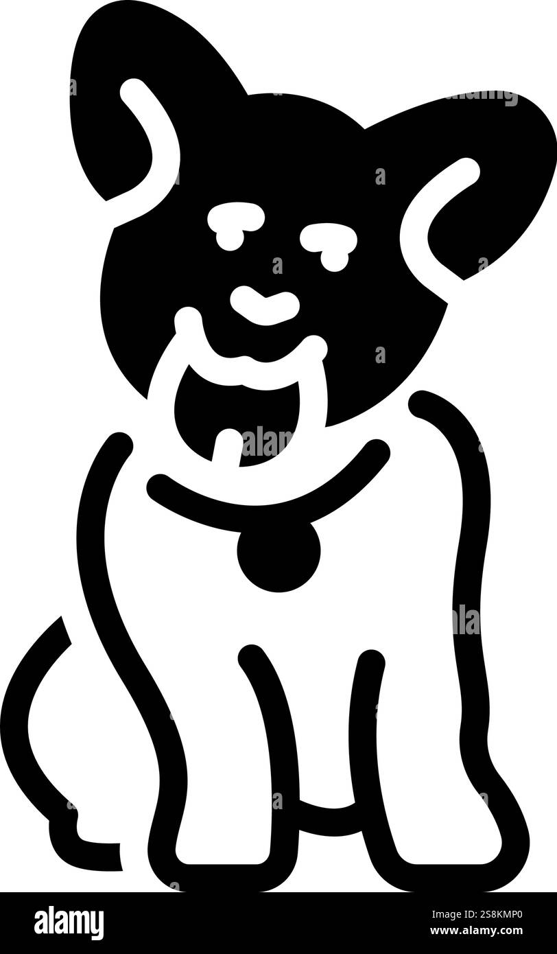 Symbol für Hund, Hündchen Stock Vektor