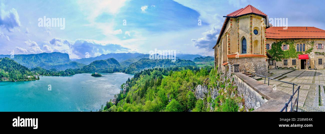 Bled Lake, Ljubljana, Slowenien Stockfoto