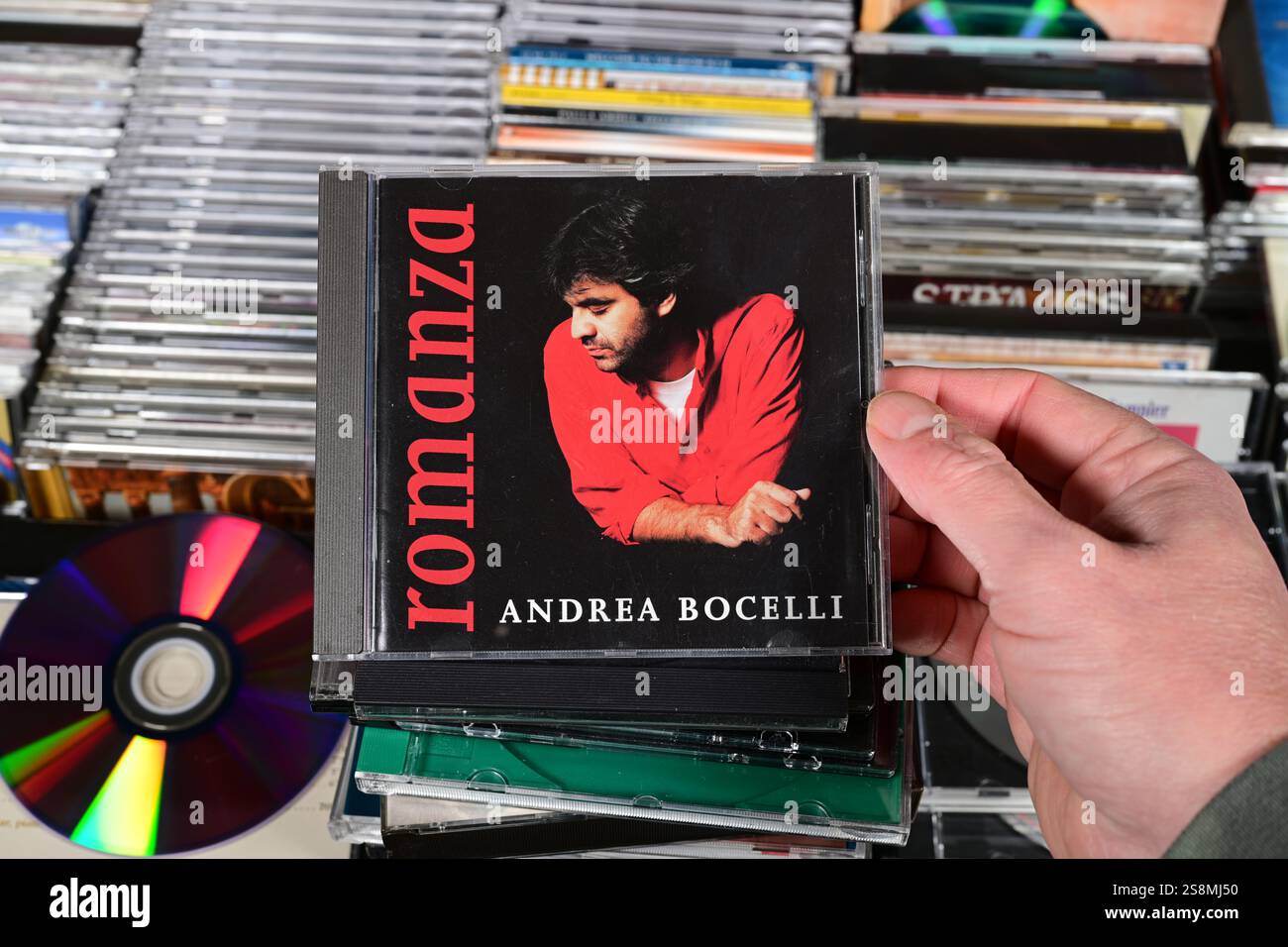 CD-Album: Andrea Bocelli - Romanza Stockfoto