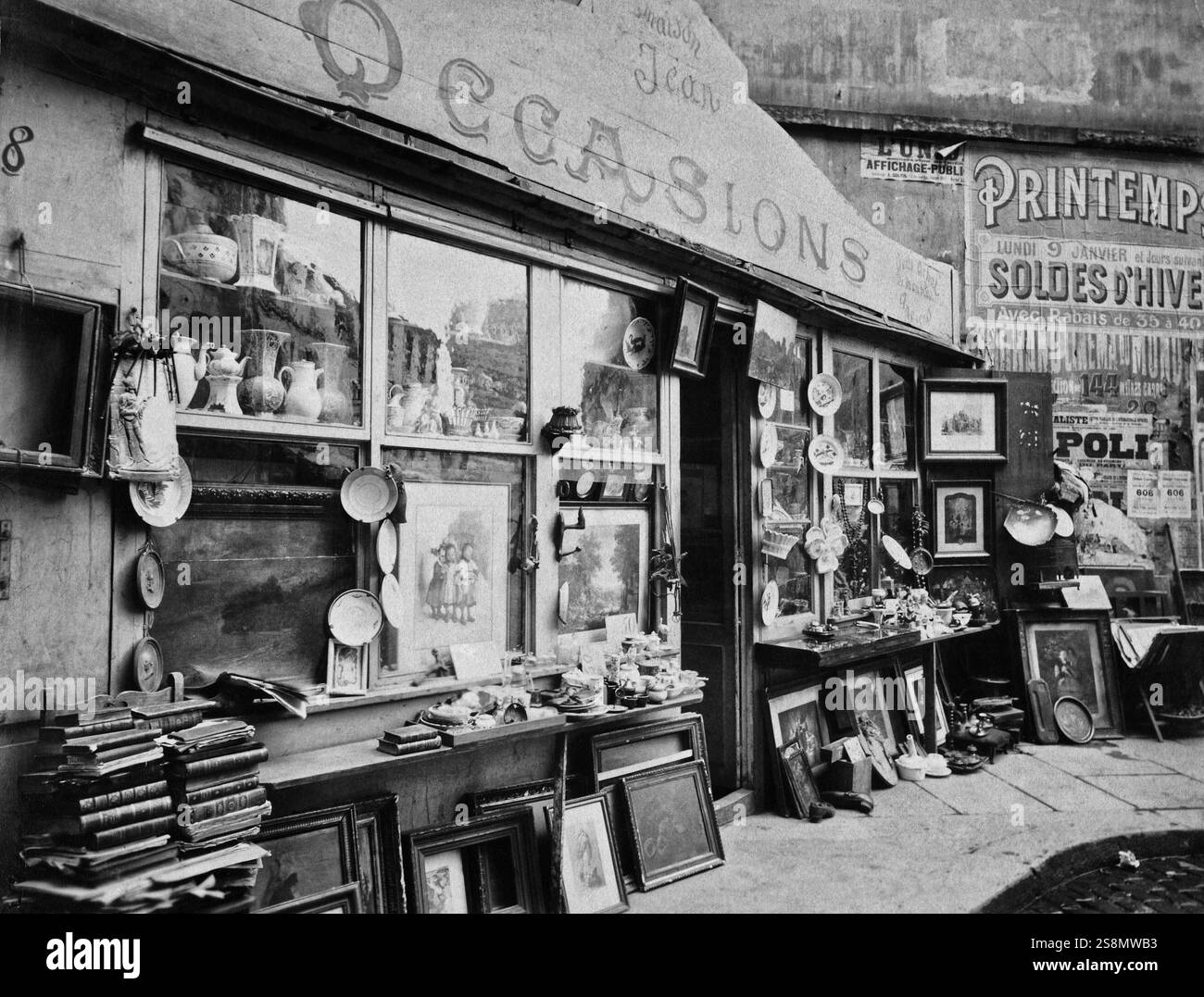 Brokanteur von Eugene Atget Stockfoto