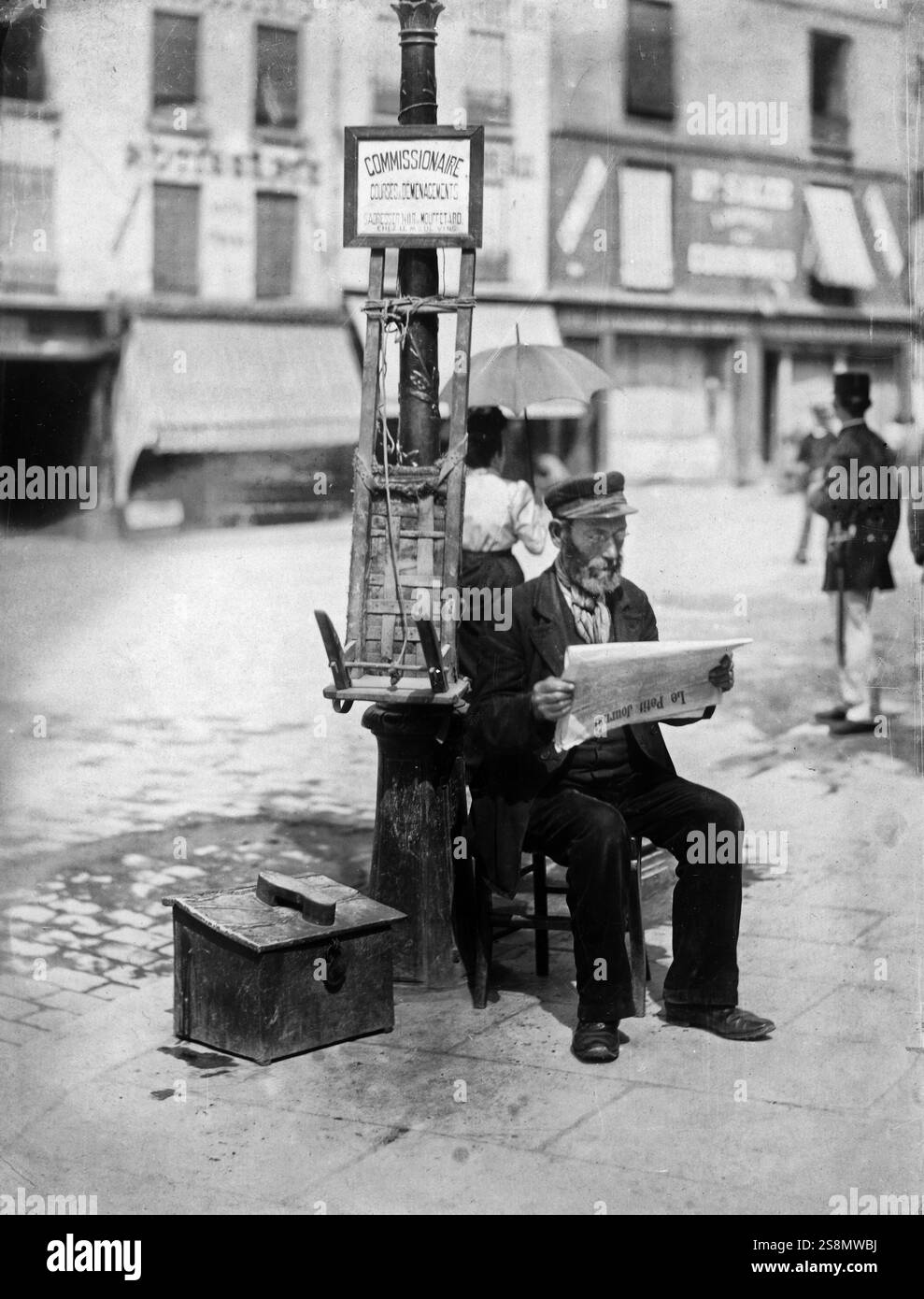 Commissionnaire (Porter) von Eugene Atget Stockfoto