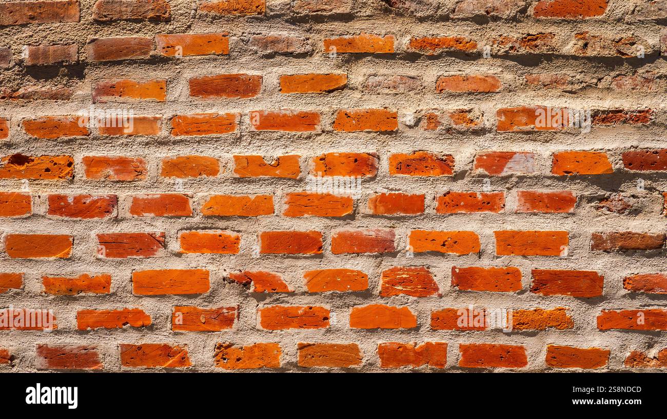 Abstraktes Strukturiertes Hintergrunddesign Aus Alten Ziegelwänden Stockfoto