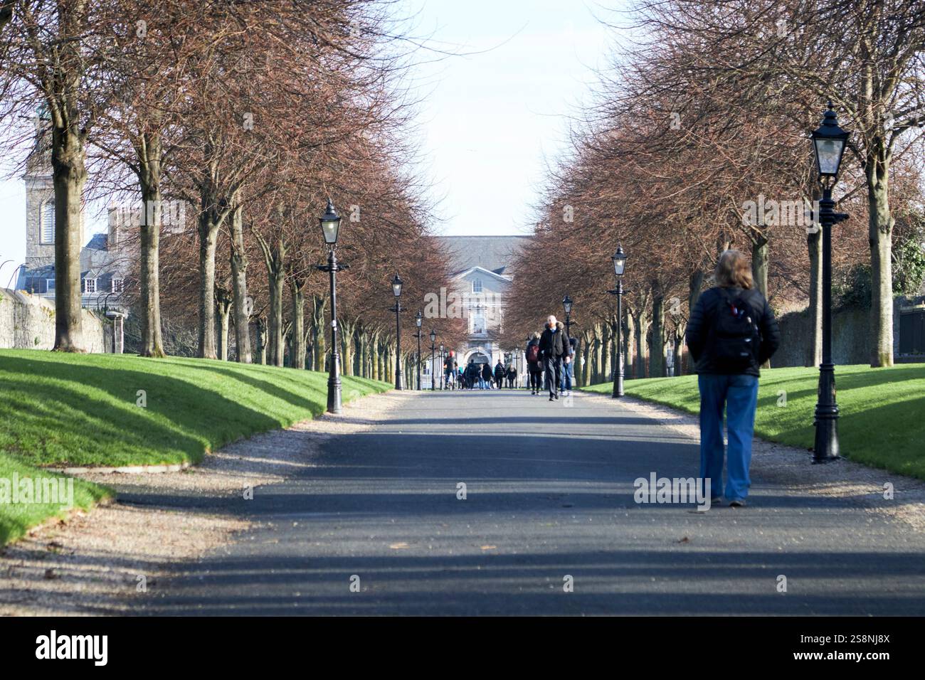 imma irish Museum of Modern Art Garden Walk kilmainham dublin republik irland Stockfoto