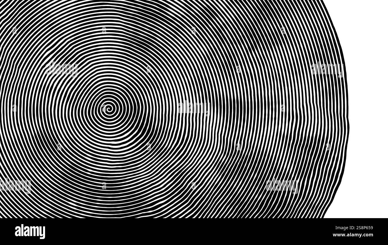 Eine Abbildung eines schwarz-weißen Hintergrundbanner Stockfoto