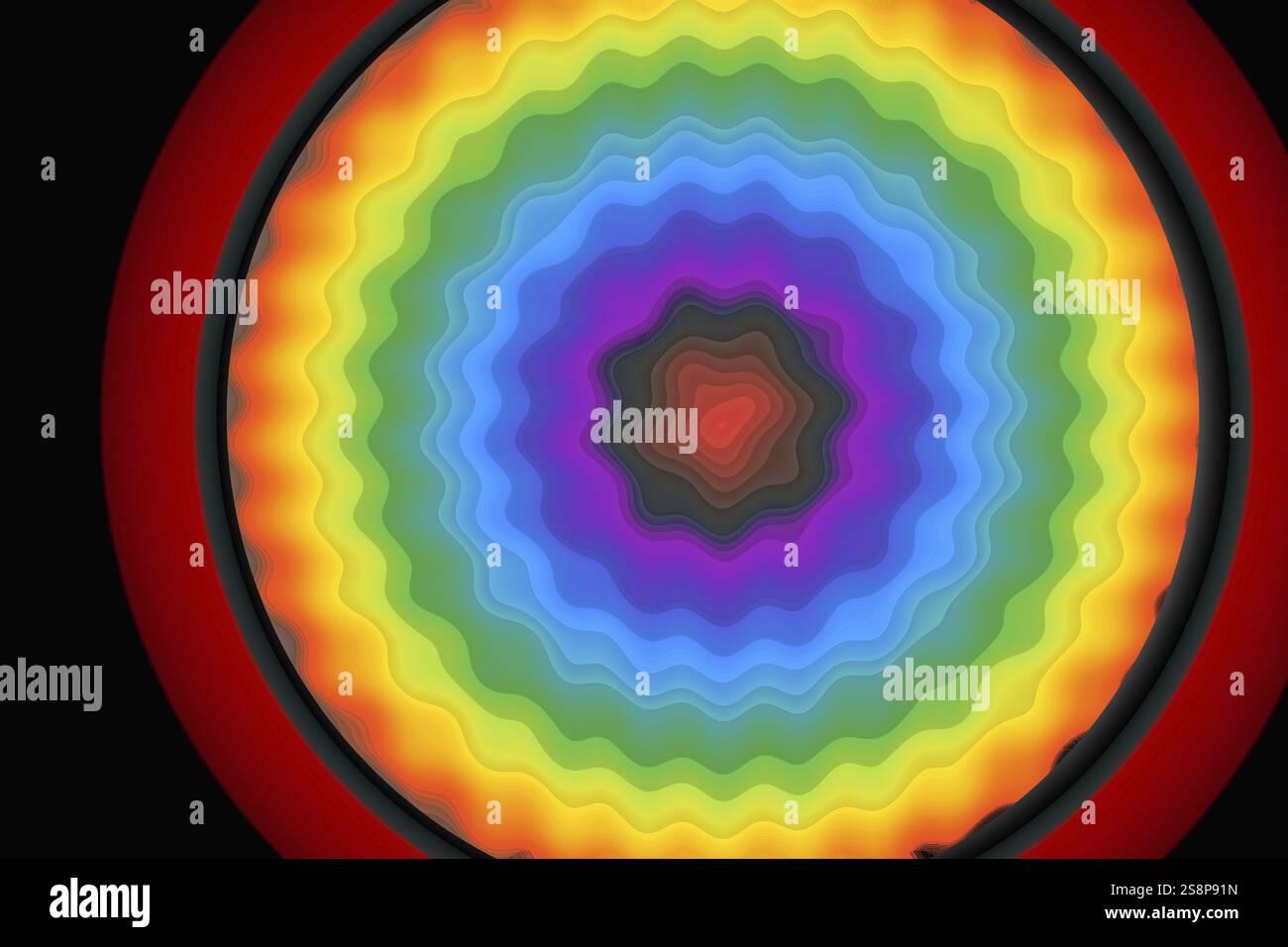 Abstraktes, farbenfrohes Muster mit geometrischem Muster und Hintergrund Stockfoto