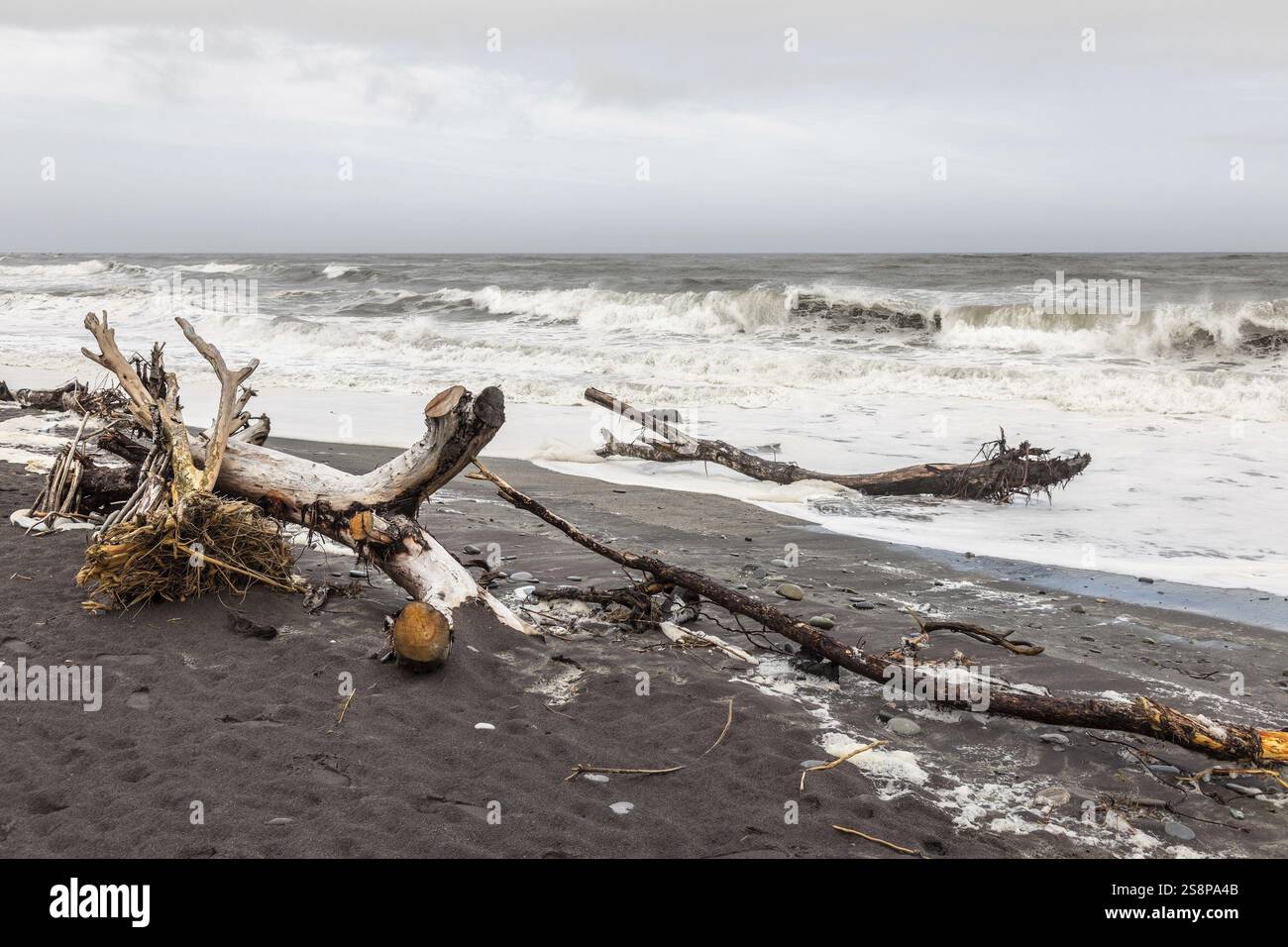 Ein Bild vom Jadestrand Hokitika, Neuseeland, Ozeanien Stockfoto