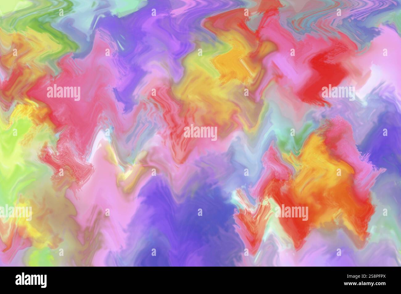 Abstrakt hellen Regenbogen Hintergrund eith Wellen Stockfoto