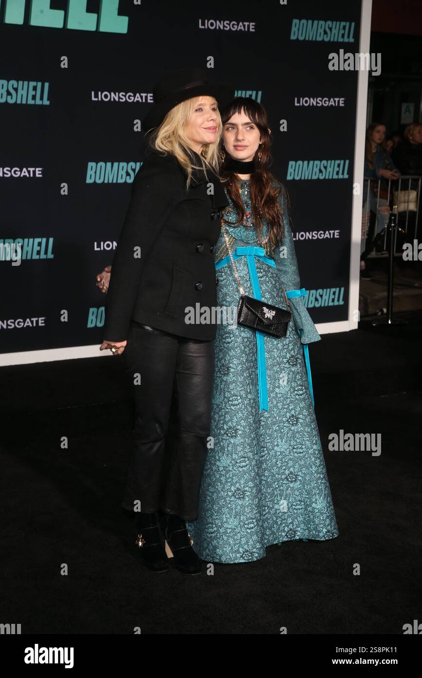 Rosanna Arquette und Zoe Bleu Sidel bei der „Bombshell“-Filmpremiere, Arrivals, Regency Village Theatre, Los Angeles, USA - 10. Dezember 2019 Stockfoto
