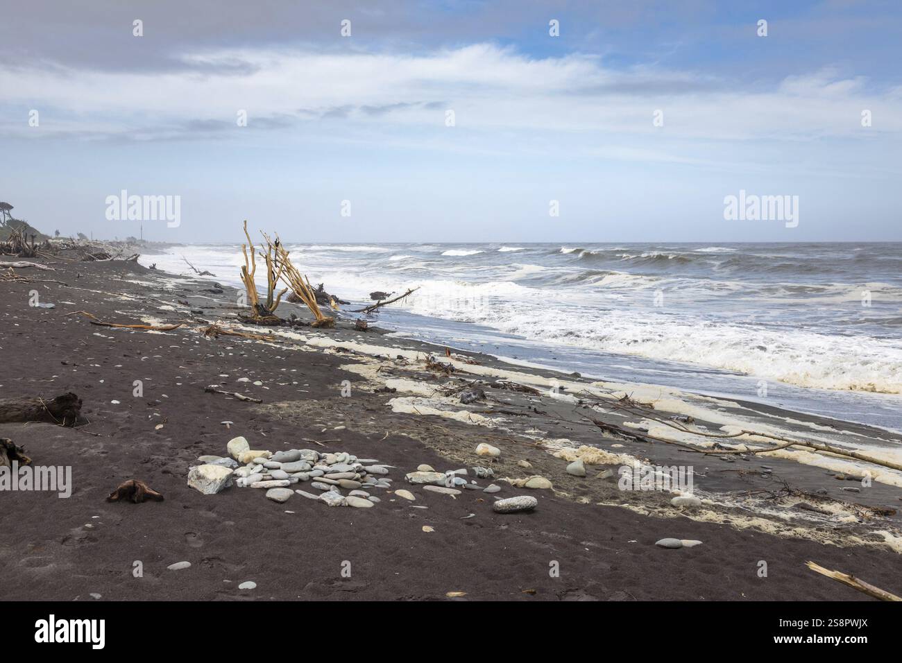 Ein Bild vom Jadestrand Hokitika, Neuseeland, Ozeanien Stockfoto
