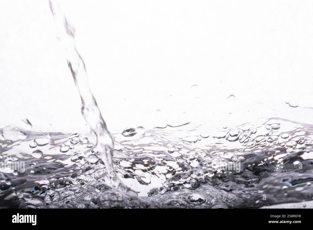 Blasen im Wasser als Weltwassertag Konzept Stockfoto