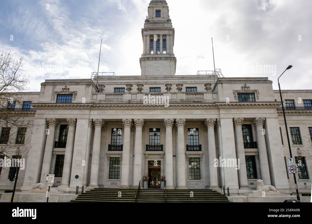 Das Old Marylebone Town Hall, Veranstaltungsort für Hochzeiten. Stockfoto