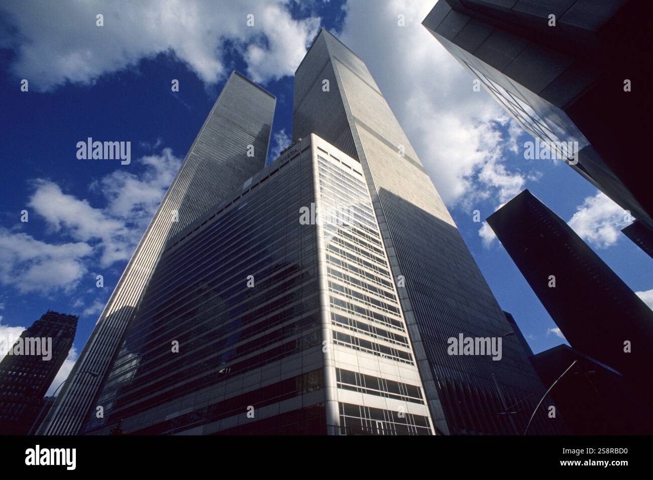 Twin-Tower. Luftaufnahme. New York City. USA Stockfoto Twin-Tower. Luftaufnahme. New York City. USA Stockfoto