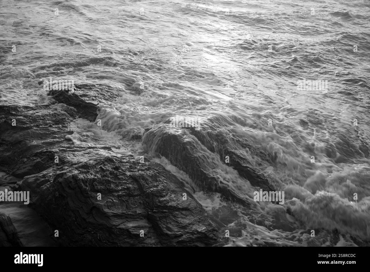 Frankreich, Pays de la Loire, Vendée, Saint-Hilaire de Riez, Sturm Stockfoto