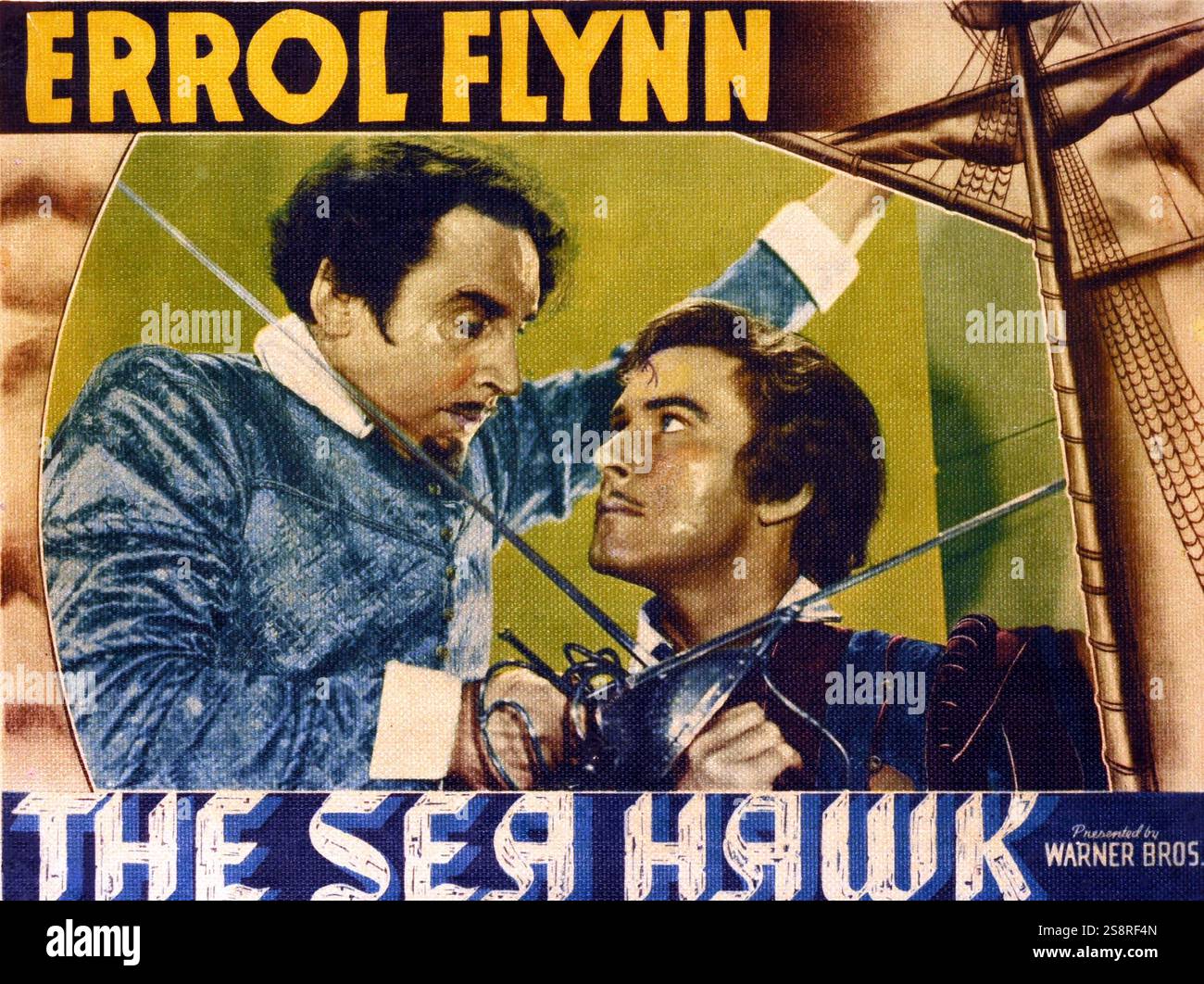 The Sea Hawk' ein Film aus dem Jahr 1940 mit Errol Flynn. Stockfoto
