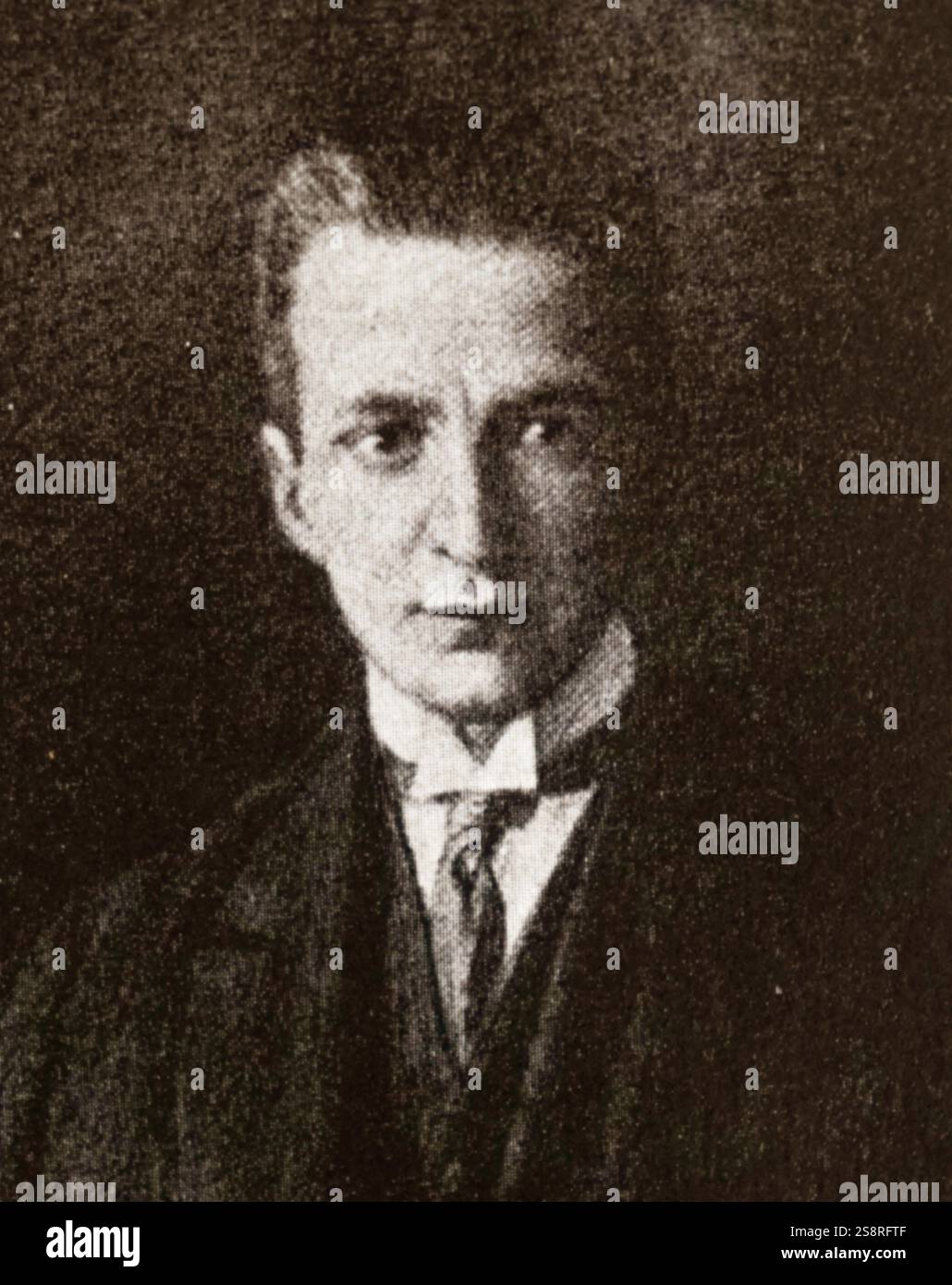 Fotografische Porträt von Alexander Kerenski Fyodorovich (1881 - 1970). Russische Rechtsanwalt und Politiker, der als der zweite Minister-Chairman der Russischen Provisorischen Regierung zwischen Juli und November 1917 serviert. Vom 20. Jahrhundert Stockfoto