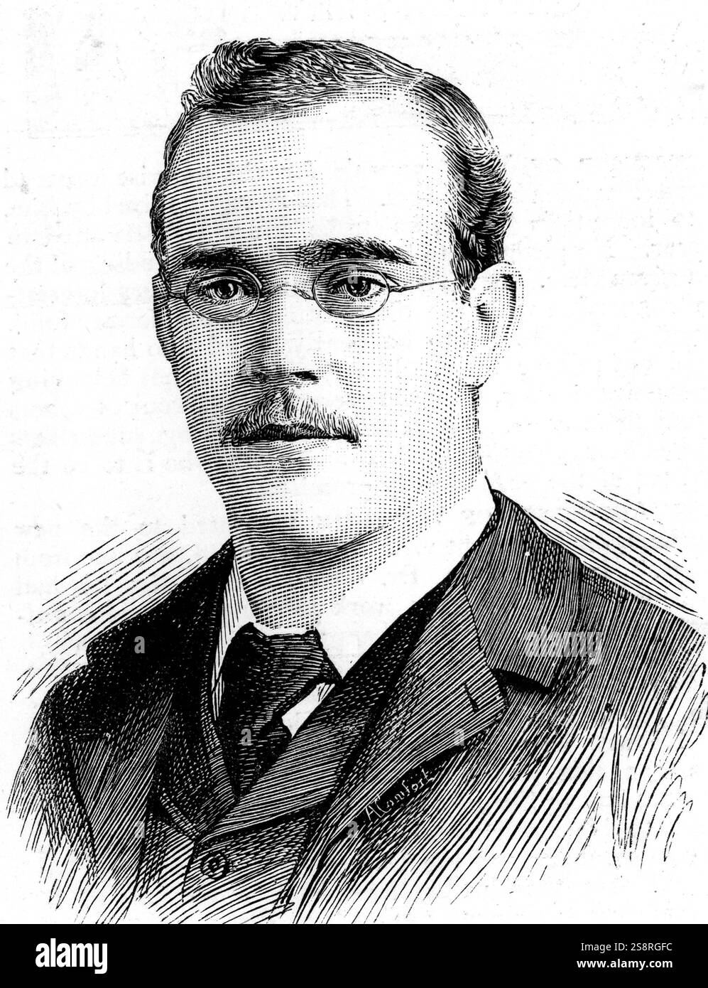 Portrait von Hugh William Segar (1868-1954) einer Neuseeländischen Mathematiker und Professor an der Universität. Vom 20. Jahrhundert Stockfoto